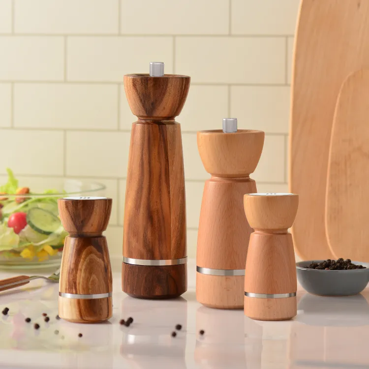 Wooden Salt and Pepper Mills - CROWNE RING #89899005 (2)