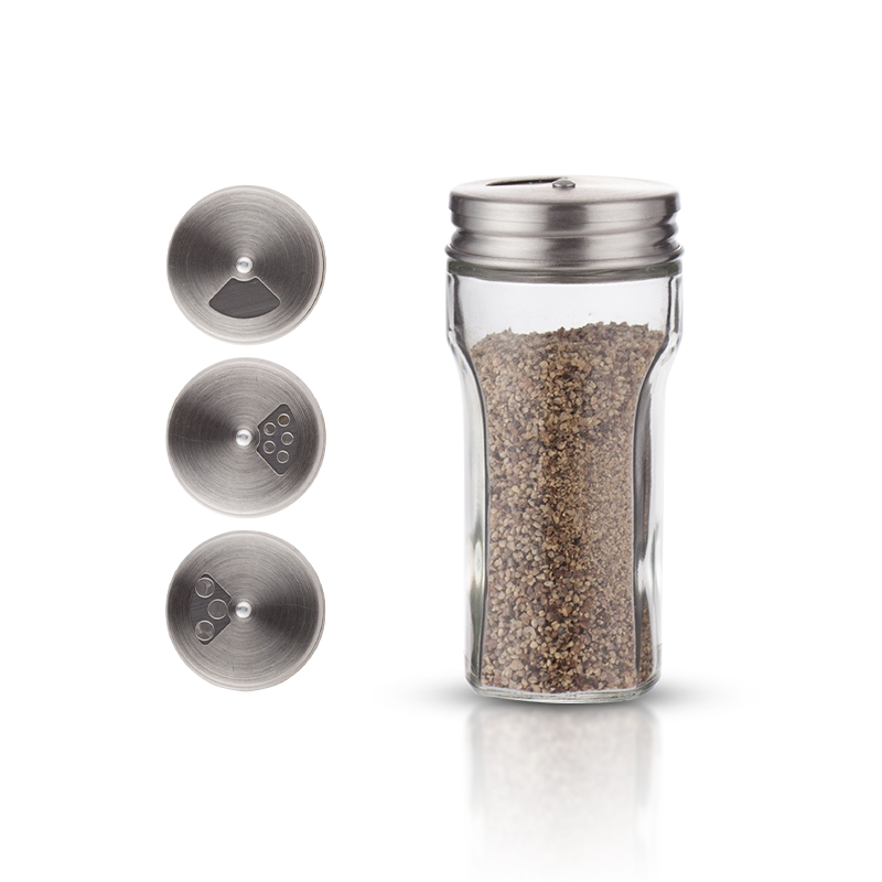 Spice Jars Stainless Steel Lid #7884A001 (2)