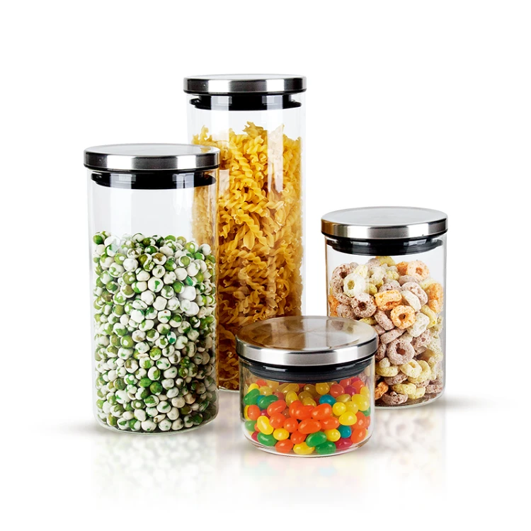 Borosilicate Glass Jar Stainless Steel Lid #9711000