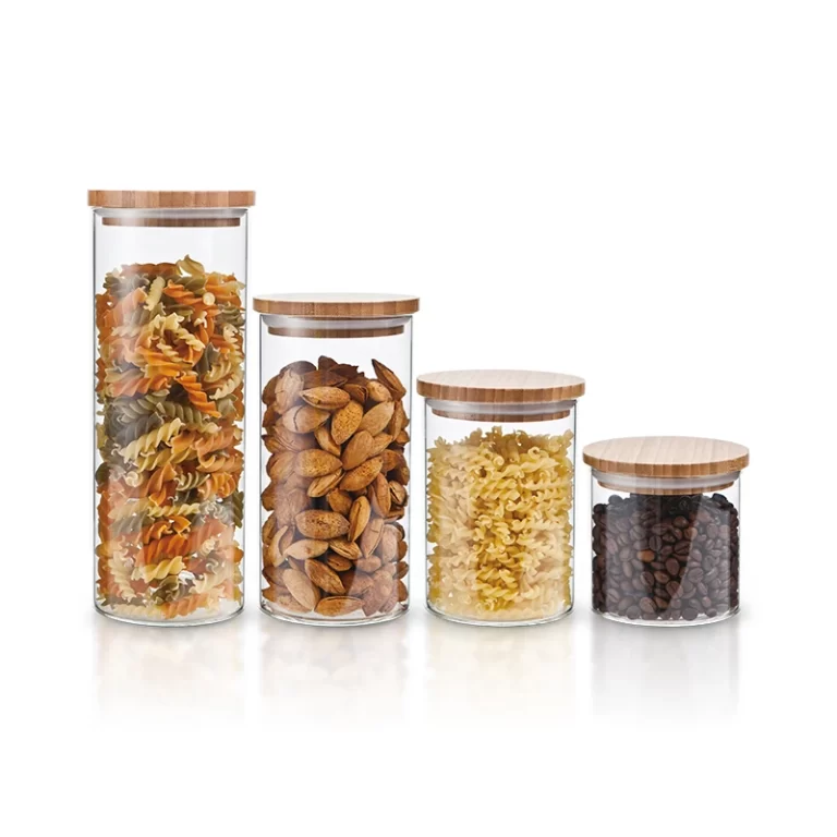 Glass Food Containers with Bamboo Lids #9755000