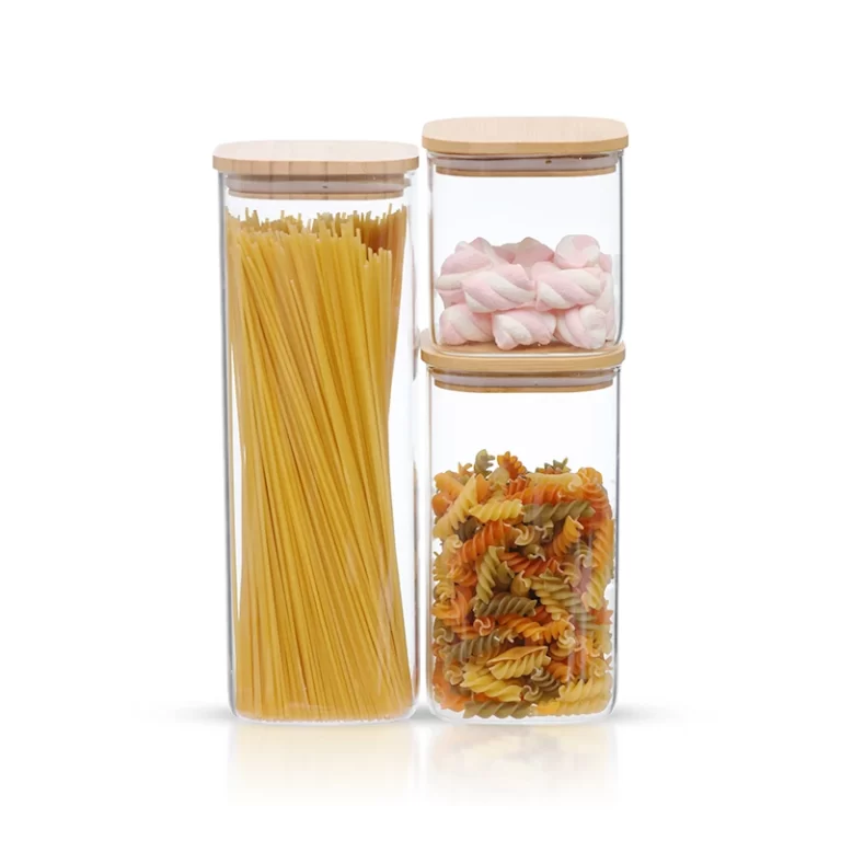 Borosilicate Glass Containers with Bamboo Lids #99199000