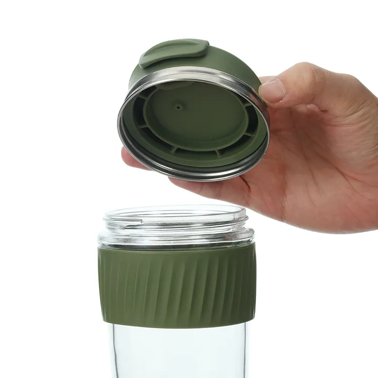 Glass and Silicone Coffee Mug - Eco-friendly #69404002