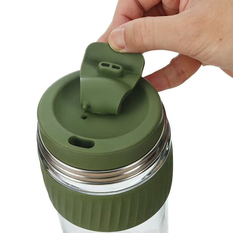 Glass and Silicone Coffee Mug - Eco-friendly #69404002 (4)